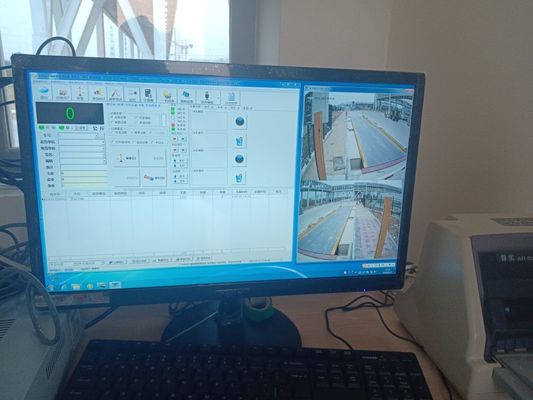 Electronic Digital Industrial Truck Scales Semi Truck Purple Horn 3*12m 50 Ton U Beam Structure