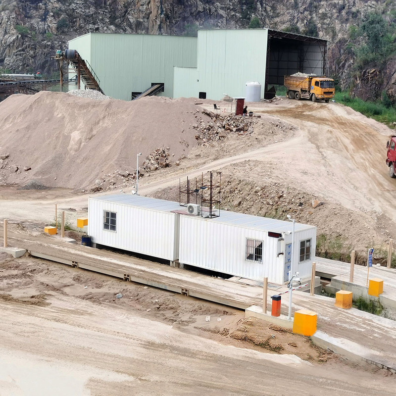 Purple Horn 39ft Length Split Type U Beams Electric Lorry Weighbridge